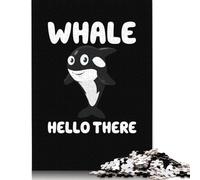 500 Pieces Puzzles for Adults Whale Hello There Jigsaw Puzzles for Adults And Wooden Puzzles Home Decoration 500pcs (52x38cm)
