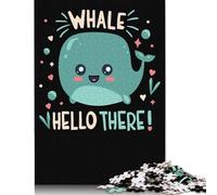500 Pieces Puzzles for Adults Whale Hello There Jigsaw Puzzles for Adults And Wooden Puzzles Home Decoration 500pcs (52x38cm)
