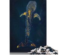 500 Pieces Puzzles for Adults Whale Shark Underwater Square Puzzle for Adults & Wooden Puzzles Home Decor 500pcs (52x38cm)