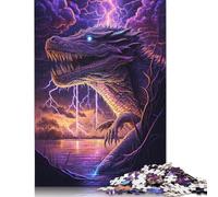500 Pieces Puzzles Jigsaw Adults Puzzle Standard Jigsaw Crocodile Fantasy Jigsaw Family Decoration Educational Toy Game 500pcs (52x38cm)