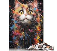 500 Pieces Puzzles Jigsaw Adults Puzzle Standard Jigsaw Kitty No 8 Jigsaw Family Decoration Educational Toy Game 500pcs (52x38cm)