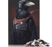 500 Pieces Raven Unrealistic for Adults Difficult Jigsaw Puzzles Wooden Puzzle for Adults And Teenager Funny Jigsaw Puzzles 500pcs (52x38cm)