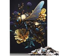 500 Pieces Robot Bee And Flower Jigsaw Puzzles Difficulty Jigsaw Puzzles Education Games Toys 500pcs (52x38cm)