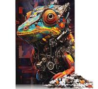 500 Pieces Robot Chameleon Jigsaw Puzzles Difficulty Jigsaw Puzzles Education Games Toys 500pcs (52x38cm)