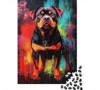 500 Pieces ROTTWEILER Jigsaw Puzzle Difficulty Puzzle Education Games Toys 500pcs (52x38cm)