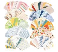500 Pieces Scrapbook Paper, Scrapbooking Supplies journaling suppliespatterned Craft Scrap Book Set Aesthetic Decorative Paper Stationery for Scrapbook Journal DIY Arts Crafts, 55x83mm