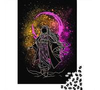 500 Pieces Shadow Of Nezuko Square Jigsaw Puzzles for Adults And Wooden Puzzles 500pcs (52x38cm)