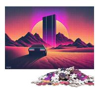 500 Pieces 'Signals of The Sandscape Jigsaw Puzzle Wooden Puzzle Adult Jigsaw Puzzle Sustainable Puzzle for Adults 500pcs (52x38cm)