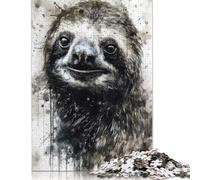 500 Pieces Sloth Slow And Steady Jigsaw Puzzle Puzzle Jigsaws for Adults for Adults 500pcs (52x38cm)