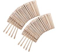 500 Pieces Small Wax Spatulas Wooden Wax Sticks Eyebrow Waxing Applicators Wood Craft Sticks Face Body Hair Removal Sticks