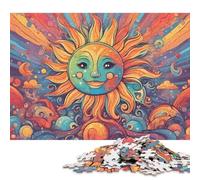 500 Pieces Smiling Sun Jigsaw Puzzle Puzzle for Adults And Teenager For Family Fun & Game Night 500pcs (52x38cm)