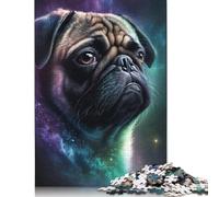 500 Pieces Space Colour Pug Puzzles Jigsaw Adults Difficulty Jigsaw Puzzle Relaxing Games Toy 500pcs (52x38cm)