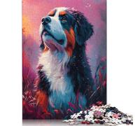 500 Pieces St. Bernard Mountain Dog Portrait for Adults Difficult Jigsaw Puzzles Puzzle Jigsaws for Adults for Home Decoration 500pcs (52x38cm)