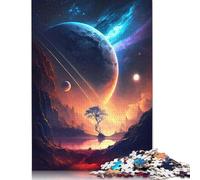 500 Pieces Starlit Horizon Landscape Creative Square Jigsaw Puzzles for Adults & Wooden Puzzles Challenging Game 500pcs (52x38cm)
