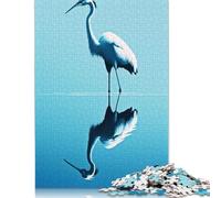 500 Pieces Stork Illustration Square Jigsaw Puzzles for Adults And Wooden Puzzles Children Puzzles 500pcs (52x38cm)