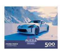 500 Pieces Supercar Jigsaw Square Puzzle for Adults Wooden Puzzles Unique Challenge Games 500pcs (52x38cm)