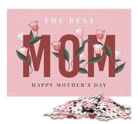 500 Pieces The Best Mom Happy Mother Jigsaw Puzzle Puzzle for Adults And Teenager For Family Fun & Game Night 500pcs (52x38cm)