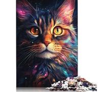 500 Pieces The Colorful Psychedelia of The Spiral Cat Nebula Puzzle Jigsaw Difficulty Puzzle Jigsaw Educational Game Toy 500pcs (52x38cm)