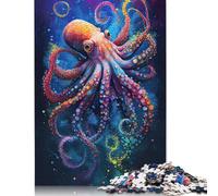 500 Pieces The Intelligent Octopus 2 Jigsaw Puzzles Wooden Puzzle Adult Jigsaw Puzzle Educational Game for Adult Teenagers 500pcs (52x38cm)