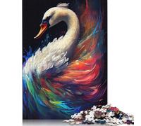 500 Pieces The Proud Swan Jigsaw Wooden Puzzle Jigsaws for Adults Family Entertainment Toys 500pcs (52x38cm)