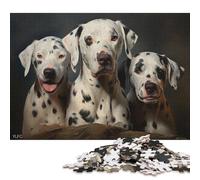 500 Pieces Three Dalmatian Dogs Jigsaw Puzzle Puzzles for Teenagers Gifts for Adults 500pcs (52x38cm)