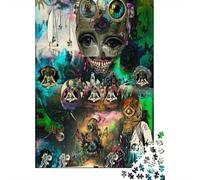 500 Pieces Three Space Overseers Square Jigsaw Puzzles for Adults And Wooden Puzzles 500pcs (52x38cm)