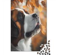 500 Pieces Tibetan Mastiff Jigsaw Puzzles Adults Difficulty Puzzles Strengthen Relationships between Family Members 500pcs (52x38cm)