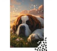 500 Pieces Tibetan Mastiff Jigsaw Puzzles Adults Difficulty Puzzles Strengthen Relationships between Family Members 500pcs (52x38cm)