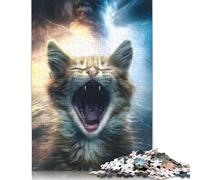 500 Pieces Tiny Roar Jigsaw Wooden Puzzle Jigsaws for Adults Family Entertainment Toys 500pcs (52x38cm)