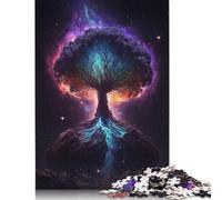 500 Pieces Tree of The Universe Jigsaw Puzzles for Adults, Puzzle, 500 Pieces Puzzle, Puzzle Game Difficult Challenge Puzzle 500pcs (52x38cm)