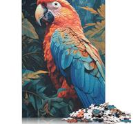 500 Pieces Tropical Parrot Puzzle Jigsaw Adults Jigsaw Difficulty Jigsaw Educational Game Toy Family Decoration 500pcs (52x38cm)