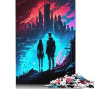 500 Pieces Urban City Dreams Creative Square Jigsaw Puzzles for Adults And Wooden Puzzles Challenging Game 500pcs (52x38cm)