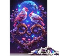500 Pieces Valentines Love Birds Jigsaw Puzzles Adults Difficulty Jigsaw Puzzles Education Toys Games 500pcs (52x38cm)