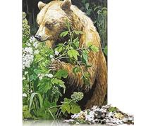 500 Pieces Vintage Bear Puzzle, Puzzle Jigsaw Puzzles Challenge Jigsaw Puzzle Impossible Puzzle Game for Adults 18+ 500pcs (52x38cm)