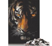 500 Pieces Vintage Tiger Jigsaw Puzzles Adults Difficulty Jigsaw Puzzles Education Toys Games 500pcs (52x38cm)