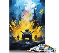 500 Pieces We Fight Back Puzzle for Adults Wooden Puzzle Jigsaws for Adults Educational Game Teenagers 500pcs (52x38cm)