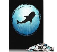 500 Pieces Whale Shark Blue Ocean Apn Square Jigsaw Puzzles for Adults And Wooden Puzzles Children Puzzles 500pcs (52x38cm)