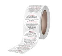 500 Pieces White Candle Warning Labels, 1 inch Candle Jar Container Stickers Candle Safety Stickers Decal Candle Warning Labels Stickers for Candle Making DIY Candle Jars and Tins Candle Making Kits