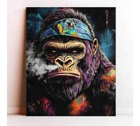 500 Pieces Wooden Puzzle for Adults Smoking Gorilla for Players Who Like to Challenge The Difficult and Unlock More Complex Patterns in Hd