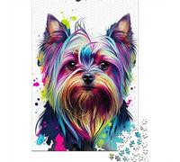 500 Pieces Yorkshire Color Jigsaw Square Puzzle for Adults Wooden Puzzles Unique Challenge Games 500pcs (52x38cm)