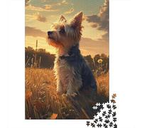 500 Pieces Yorkshire Terrier Jigsaw Puzzles Adults Difficulty Jigsaw Puzzles Education Toys Games 500pcs (52x38cm)
