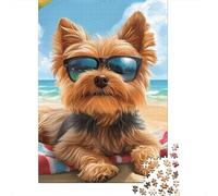 500 Pieces Yorkshire Terrier Jigsaw Puzzles Difficulty Jigsaw Puzzles Education Games Toys 500pcs (52x38cm)