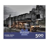 500 PieceSteam Train Jigsaw Puzzles for Adults And Wooden Puzzle for Puzzles Lovers 500pcs (52x38cm)