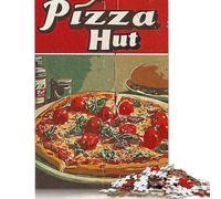 500 PieceVintage Pizza Jigsaw Puzzles for Adults And Wooden Puzzle for Puzzles Lovers 500pcs (52x38cm)