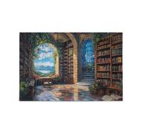 500 Piecing Jigsaw Puzzle for Adults Friends Family Activity Game Nights Gifts, A Day at The Bookstore