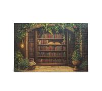 500 Piecing Puzzles for Adults for Relaxation and Family Fun, Treasure Hunt Bookshelf