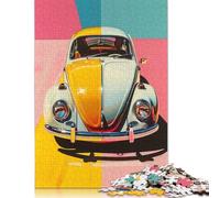 500 Pop Art VW Beetle Jigsaw Puzzles for Adults Teenager & Wooden Puzzles Family Games 500pcs (52x38cm)