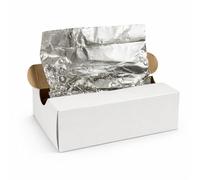 500 Pre-Cut Foil Sheets 270 x 300mm - Pop-Up Interfolded Aluminium Foil for Food Prep, Takeaway, Cooking & Catering - Heavy Duty Disposable Foil Sheets for Hot Food