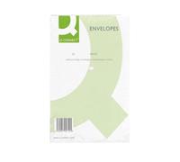 500 Q-Connect C5 Envelopes 100gsm NoWindow Peel and Seal White Free 24h Delivery
