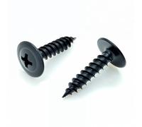 500 Qty #8 x 3/4" Black Phillips Modified Truss Head Wood Screws (BCP1108)